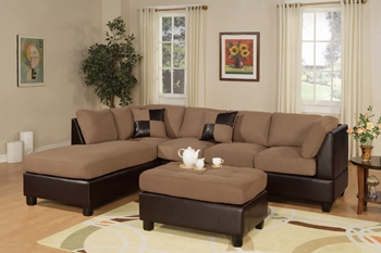 3PC Saddle  Sectional Sofa